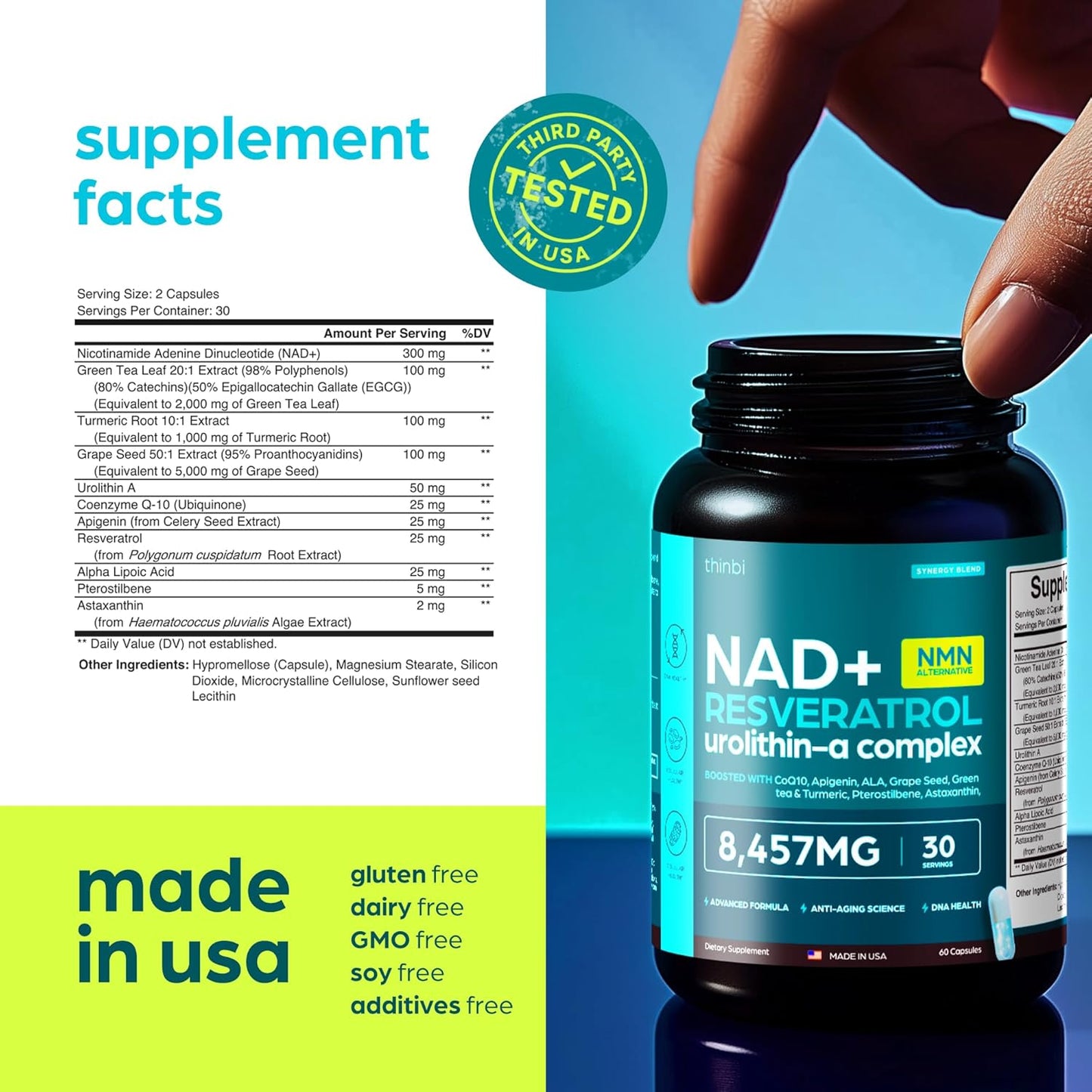 Capsules - 60ct - Anti Aging Support - NAD